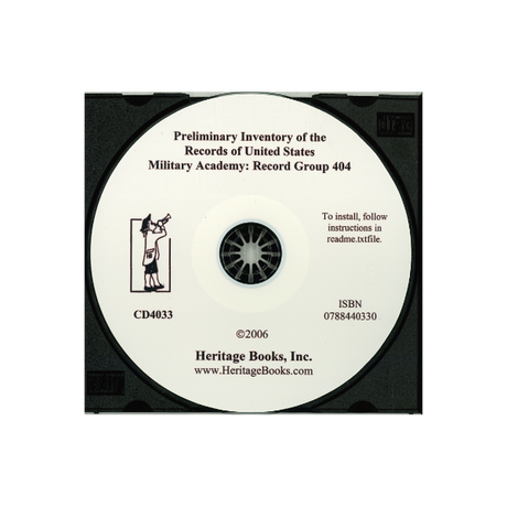 CD-Preliminary Inventory of the Records of United States Military Academy, Record Group 404