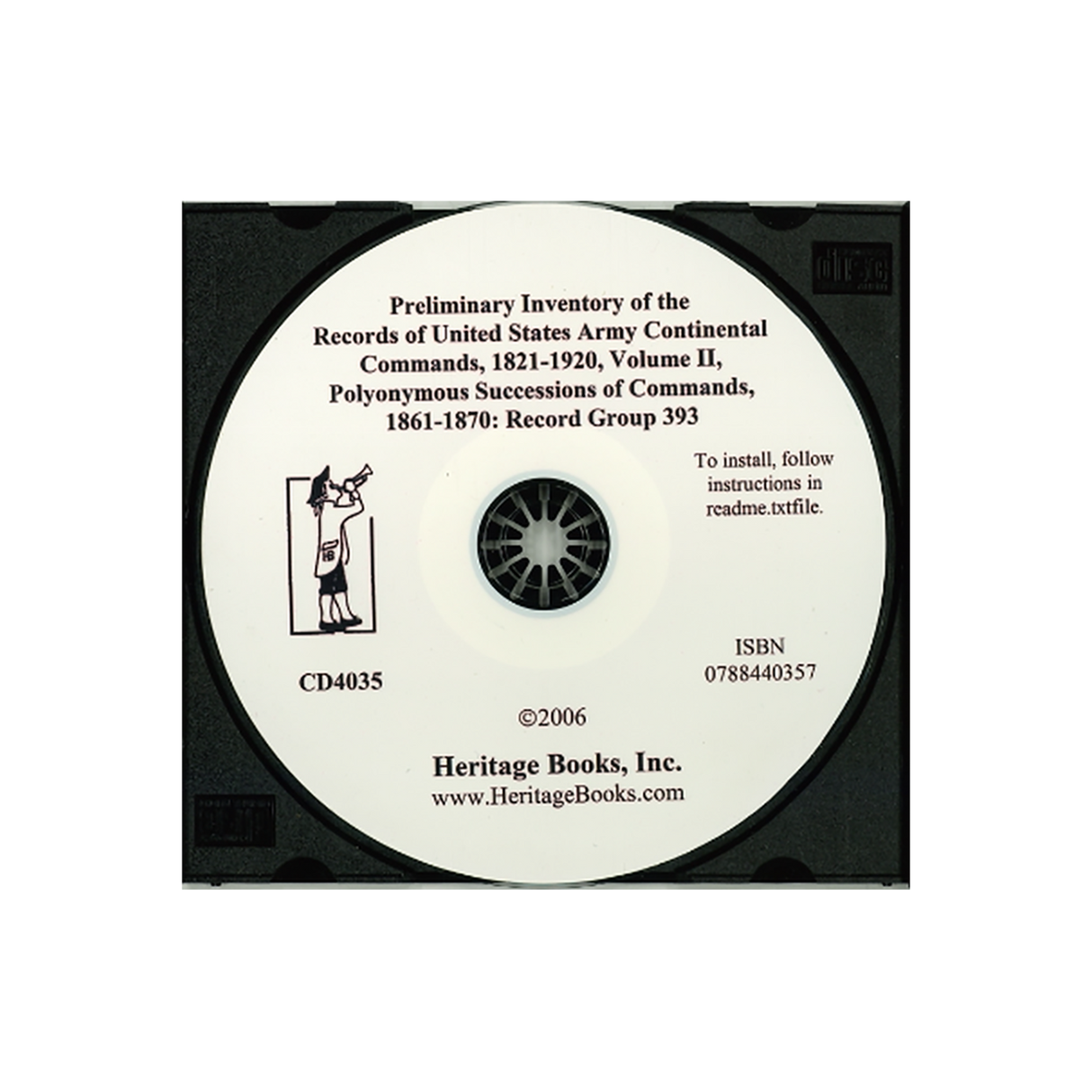 CD-Preliminary Inventory of the Records of United States Army Continental Commands, 1821-1920, Record Group 393, Volume II