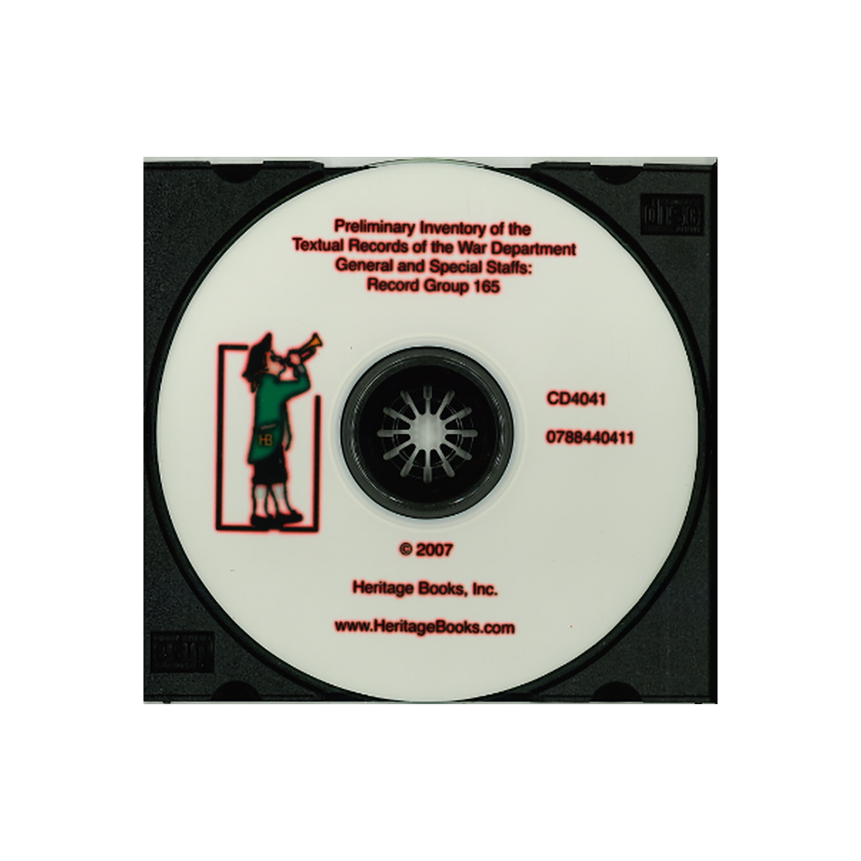 CD-Preliminary Inventory of the Textual Records of the War Department General and Special Staffs, Record Group 165