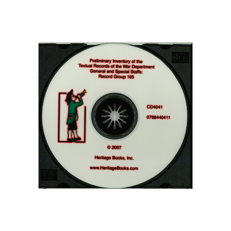 CD-Preliminary Inventory of the Textual Records of the War Department General and Special Staffs, Record Group 165