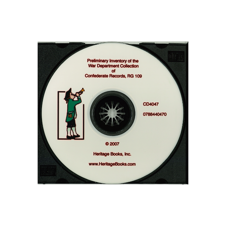 CD-Preliminary Inventory of the War Department Collection of Confederate Records, Record Group 109