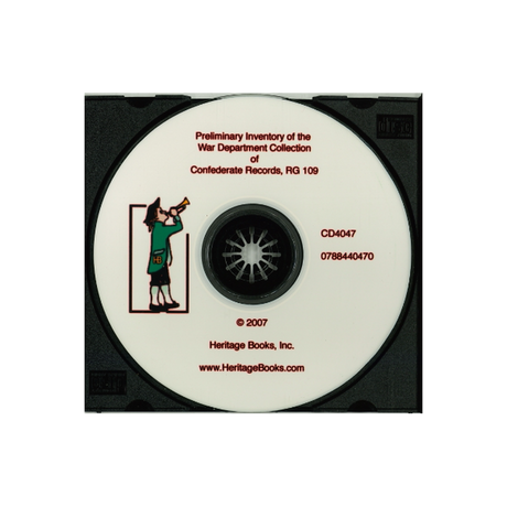 CD-Preliminary Inventory of the War Department Collection of Confederate Records, Record Group 109