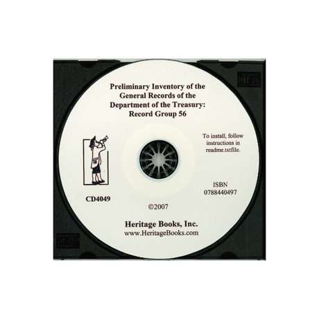 CD-Preliminary Inventory of the General Records of the Department of the Treasury, Record Group 56