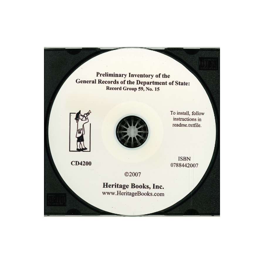 CD-Preliminary Inventory No. 157, General Records of the Department of State, Record Group 59