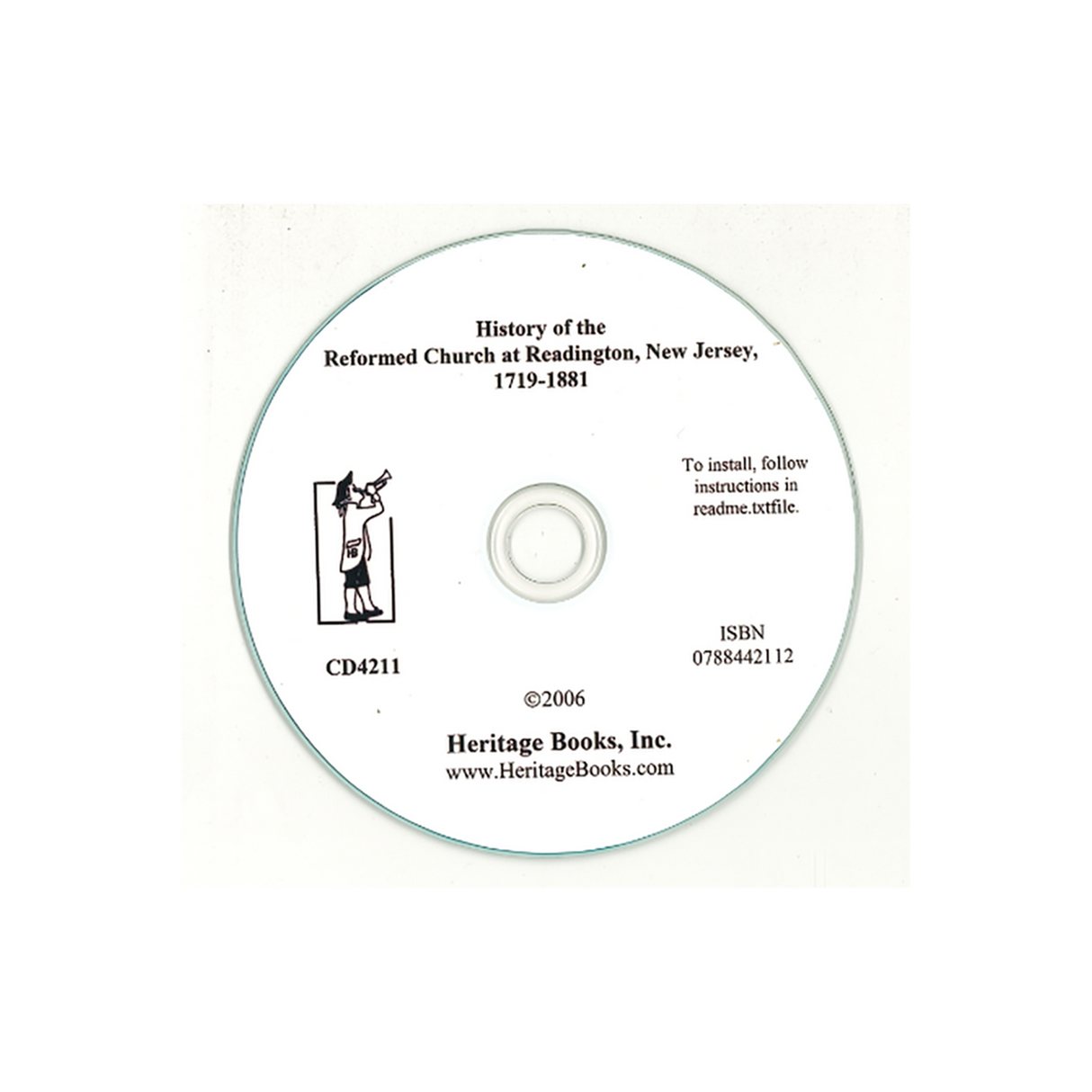CD-History of the Reformed Church at Readington, New Jersey, 1719-1881
