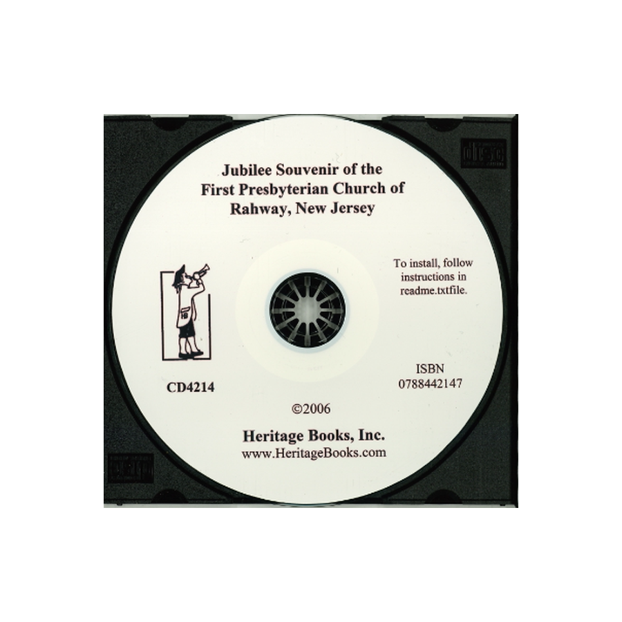CD-Jubilee Souvenir of the First Presbyterian Church of Rahway, New Jersey