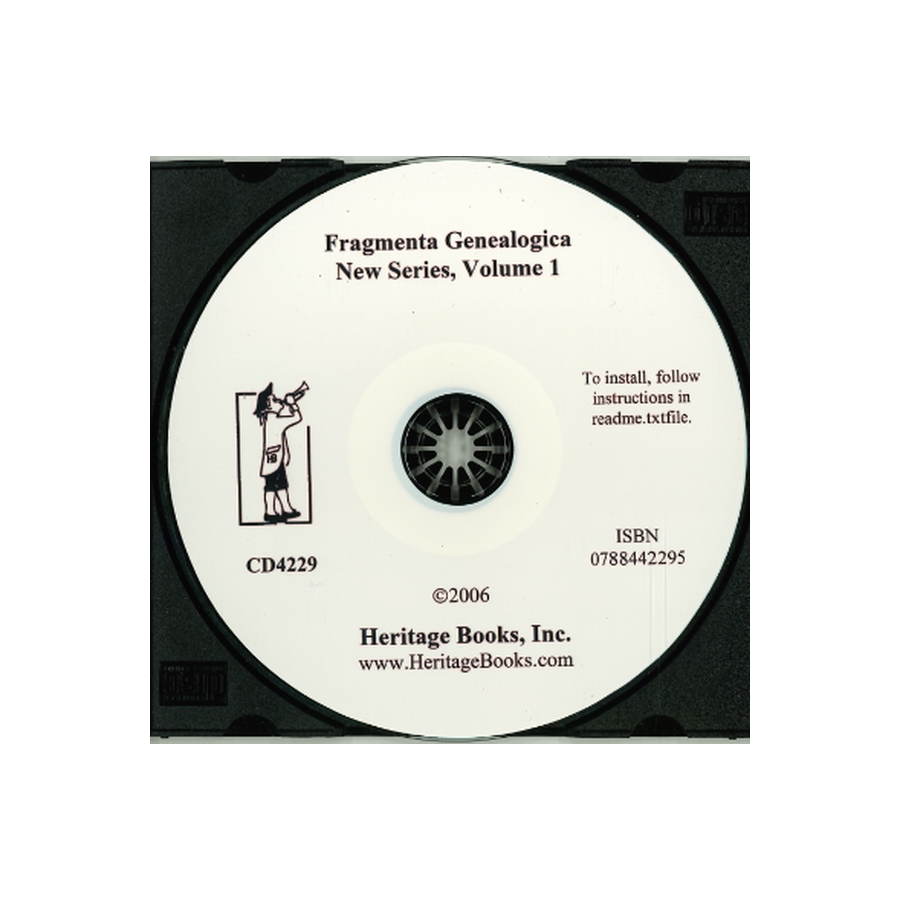 CD-Fragmenta Genealogica, New Series, Volume 1