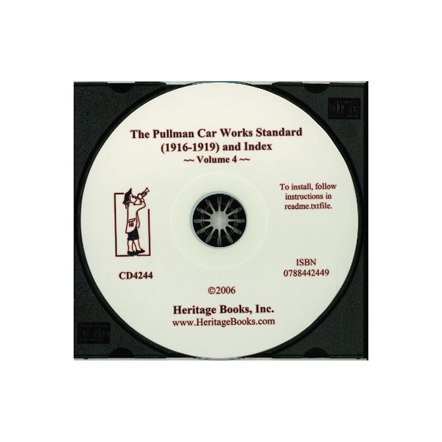 CD-The Pullman Car Works Standard (1916-1919) and Index Volume 4, disc 6