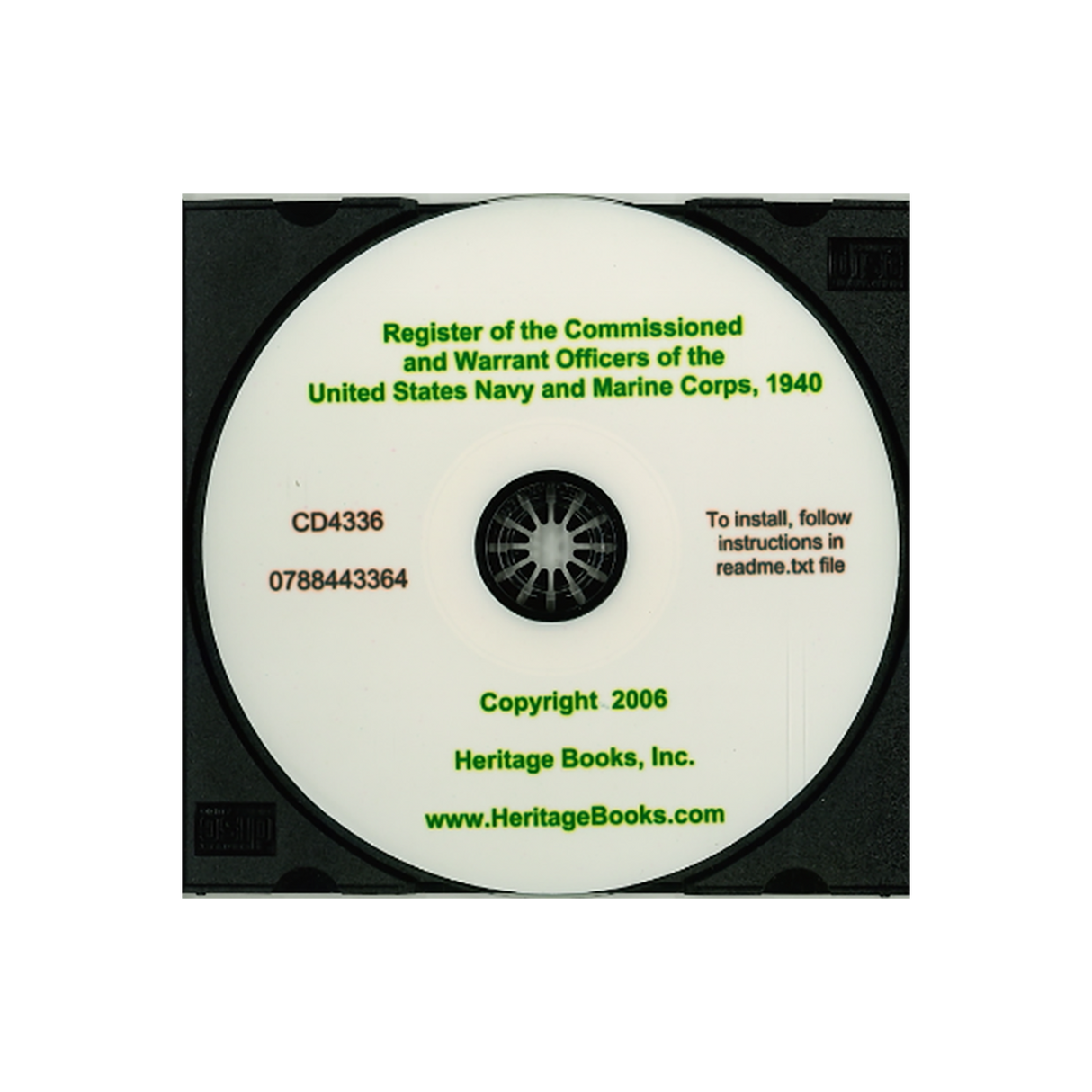CD-Register of Commissioned and Warrant Officers of the United States Navy and Marine Corps, 1940