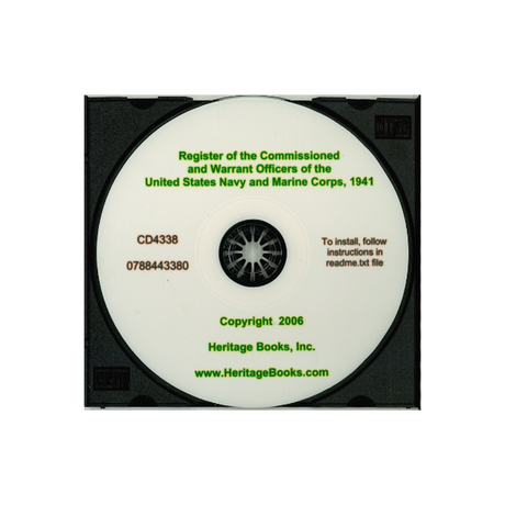 CD-Register of Commissioned and Warrant Officers of the United States Navy and Marine Corps, 1941