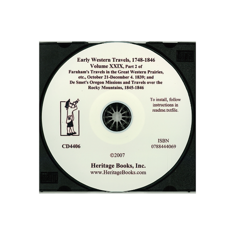 CD-Early Western Travels, 1748-1846, Volume XXIX