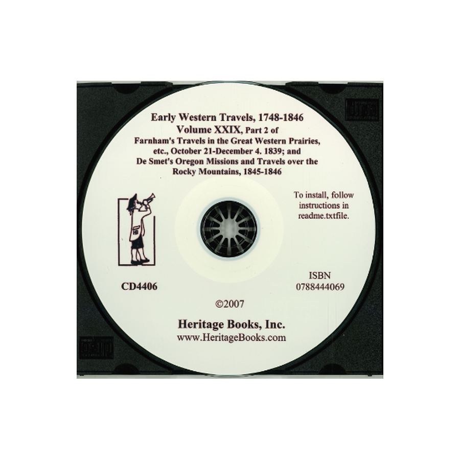 CD-Early Western Travels, 1748-1846, Volume XXIX