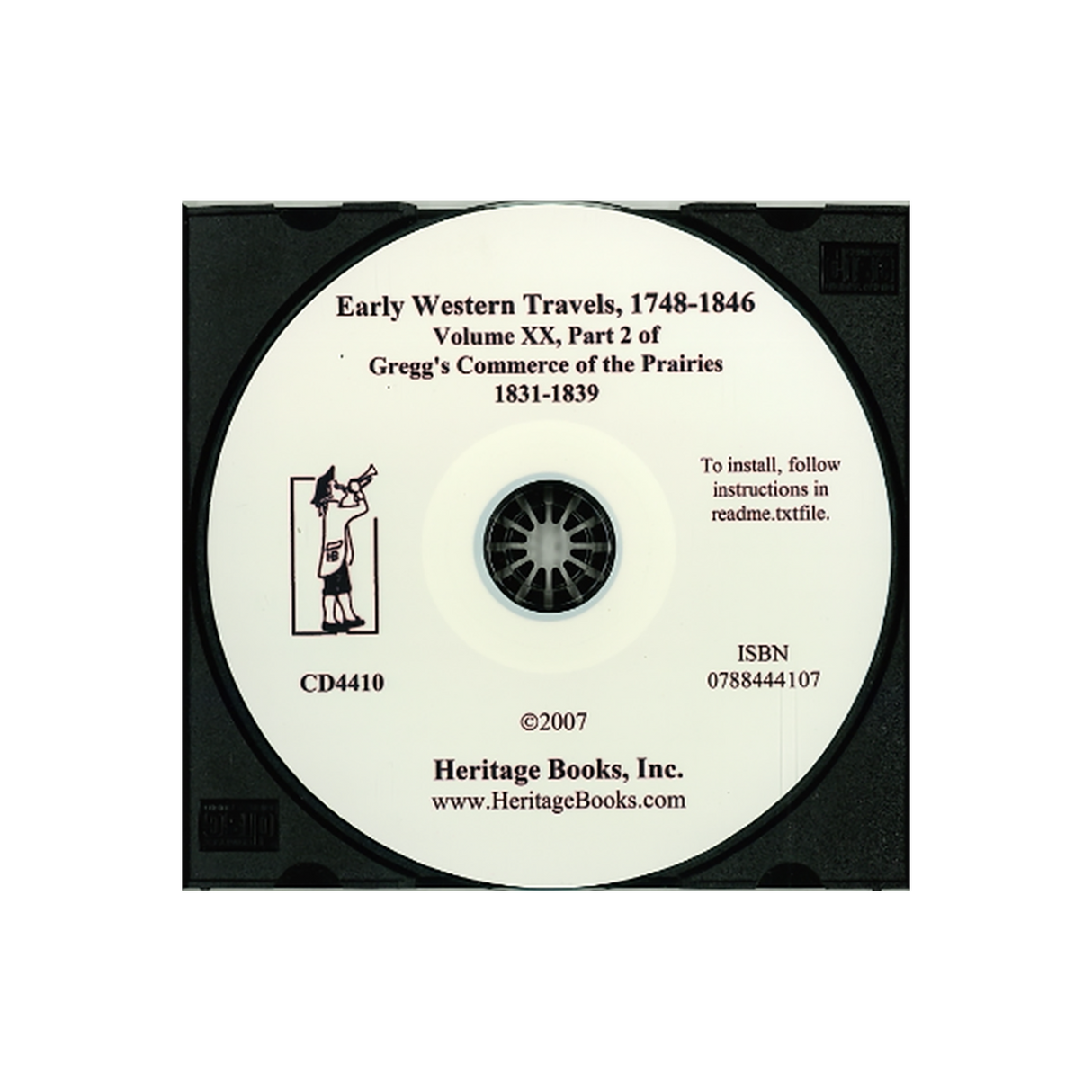 CD-Early Western Travels, 1748-1846, Volume XX: Part II of Gregg's Commerce of the Prairies, 1831-1839