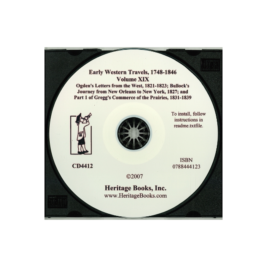 CD-Early Western Travels, 1748-1846, Volume XIX: Ogden's Letters