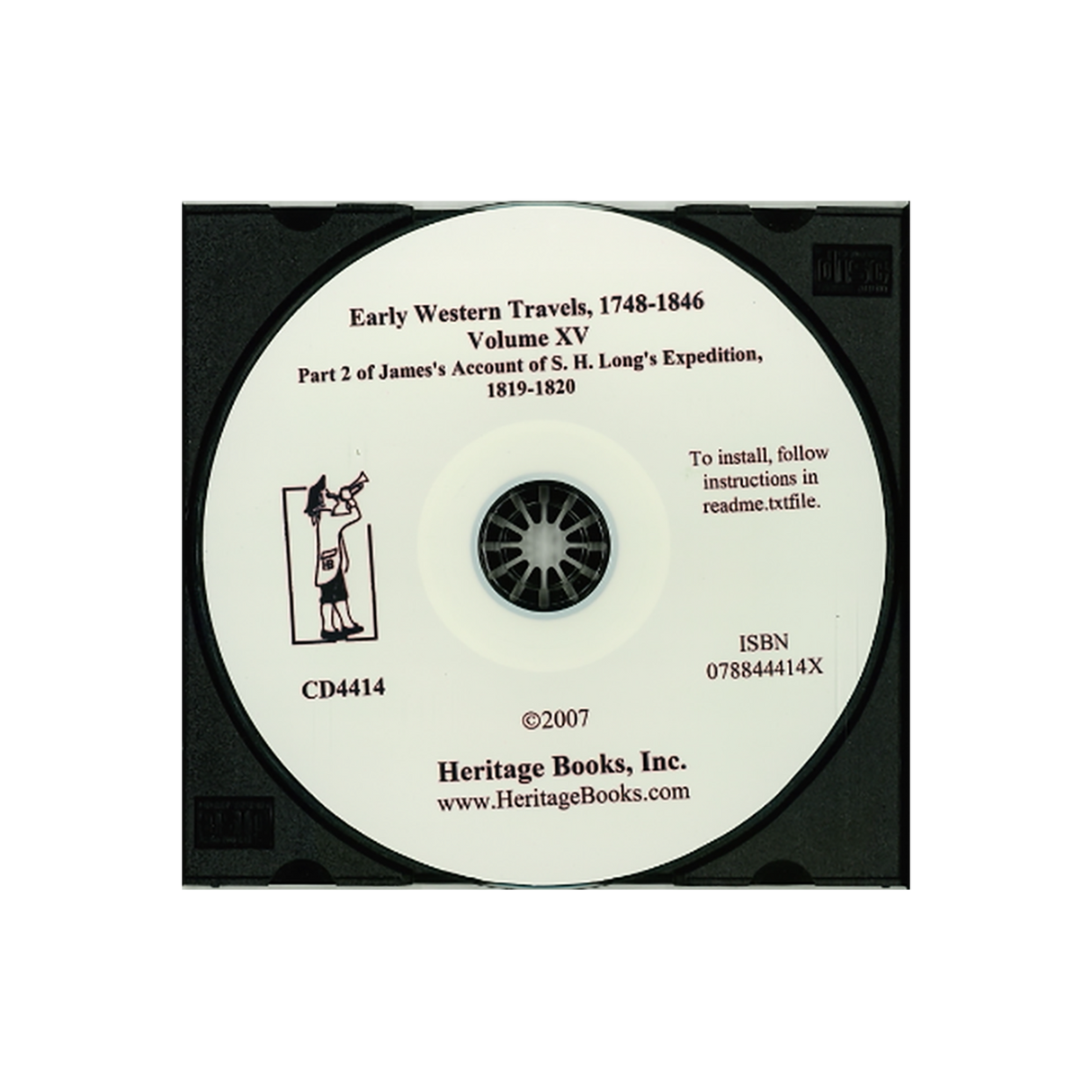 CD-Early Western Travels, 1748-1846, Volume XV: Part II of James's Account of S. H. Long's Expedition, 1819-1820