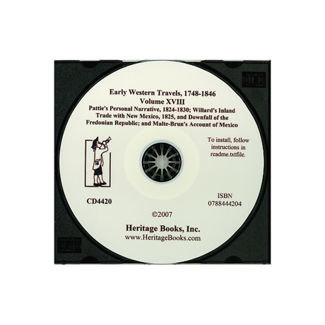 CD-Early Western Travels, 1748-1846, Volume XVIII