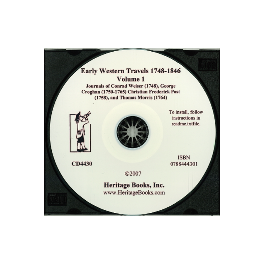 CD-Early Western Travels, 1748-1846, Volume I