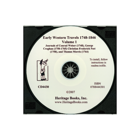 CD-Early Western Travels, 1748-1846, Volume I