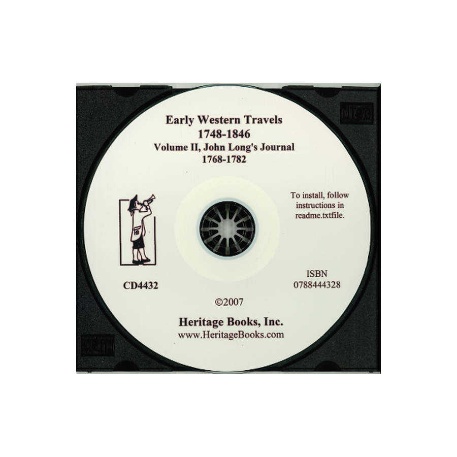 CD-Early Western Travels, 1748-1846, Volume II: John Long's Journal, 1768-1782
