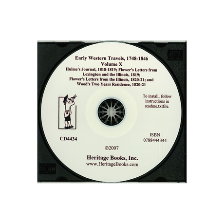 CD-Early Western Travels, 1748-1846, Volume X