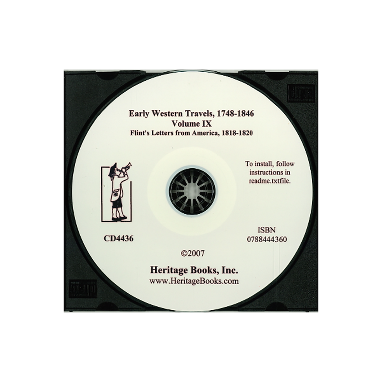 CD-Early Western Travels, 1748-1846, Volume IX: Flint's Letters from America, 1818-1820