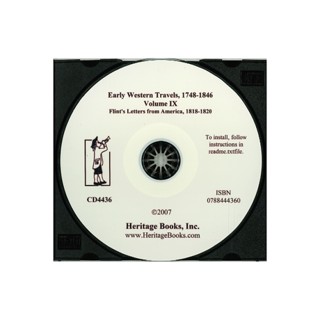 CD-Early Western Travels, 1748-1846, Volume IX: Flint's Letters from America, 1818-1820