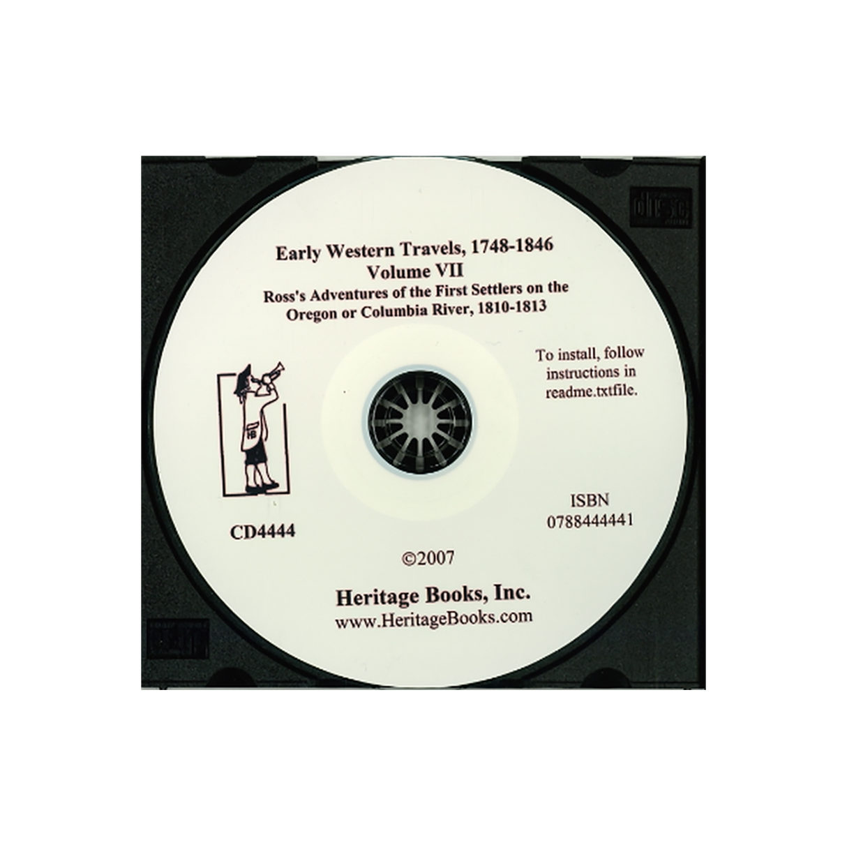 CD-Early Western Travels, 1748-1846, Volume VII: Ross's Adventures of the First Settlers on the Oregon or Columbia River, 1810-1813