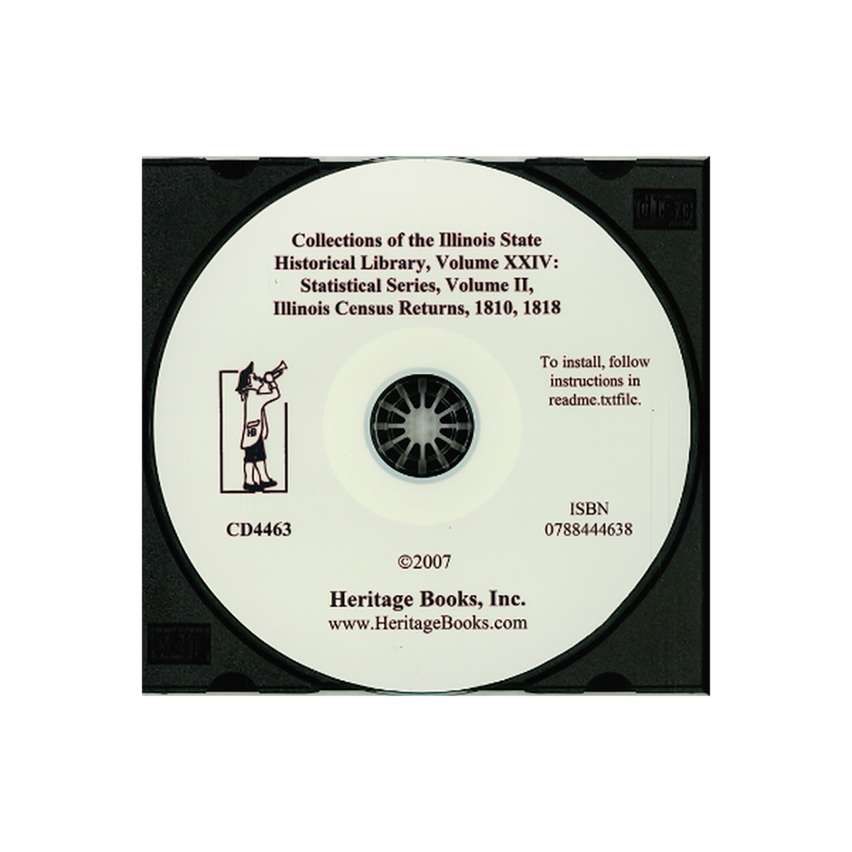 CD-Collections of the Illinois State Historical Library, Volume XXIV: Statistical Series, Volume II, Illinois Census Returns, 1810, 1818