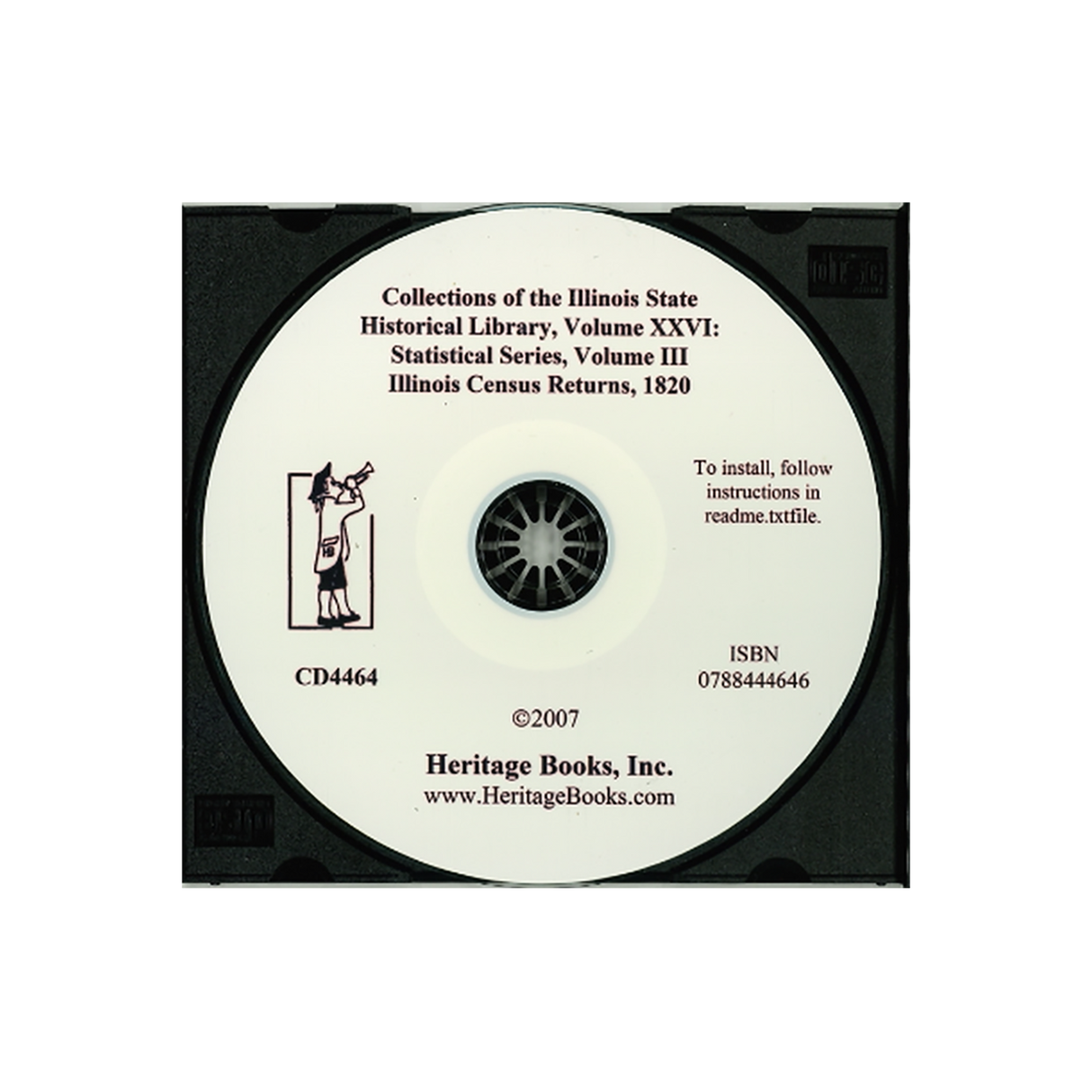 CD-Collections of the Illinois State Historical Library, Volume XXVI: Statistical Series, Volume III, Illinois Census Returns, 1820