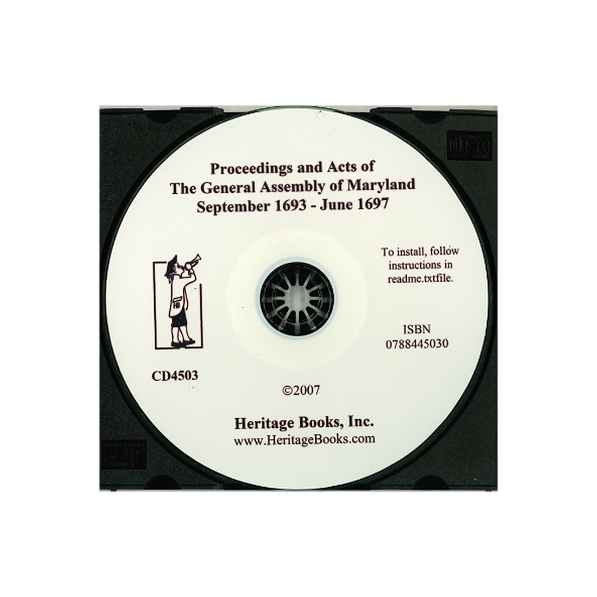 CD-Archives of Maryland, Volume XIX: Proceedings and Acts of the General Assembly of Maryland, September 1693-June 1697