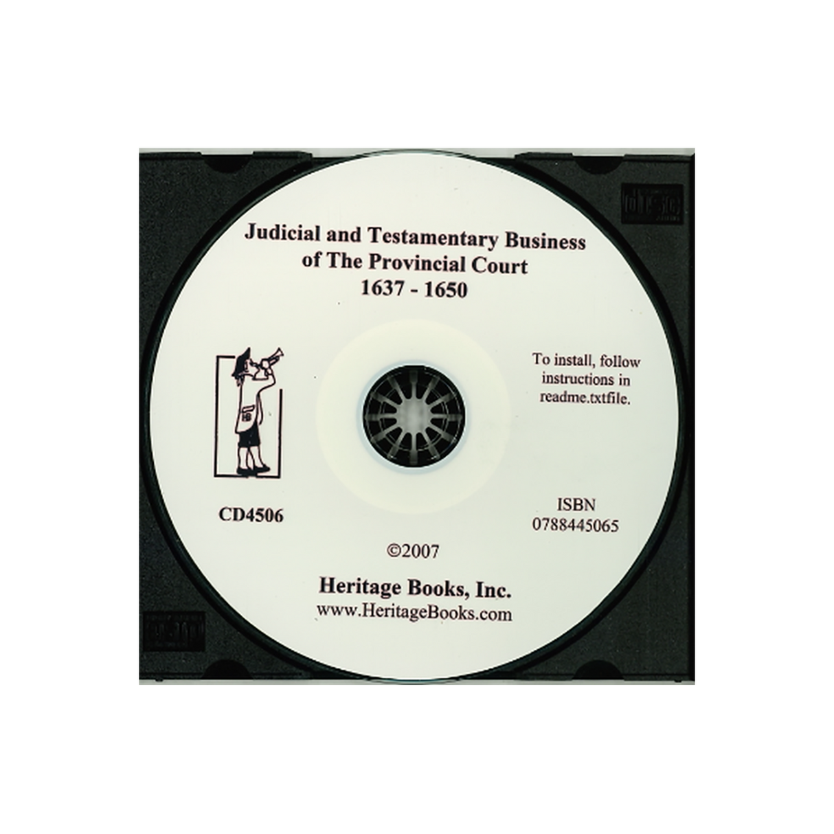 CD-Archives of Maryland, Volume IV: Judicial and Testamentary Records of the Provincial Court, 1637-1650