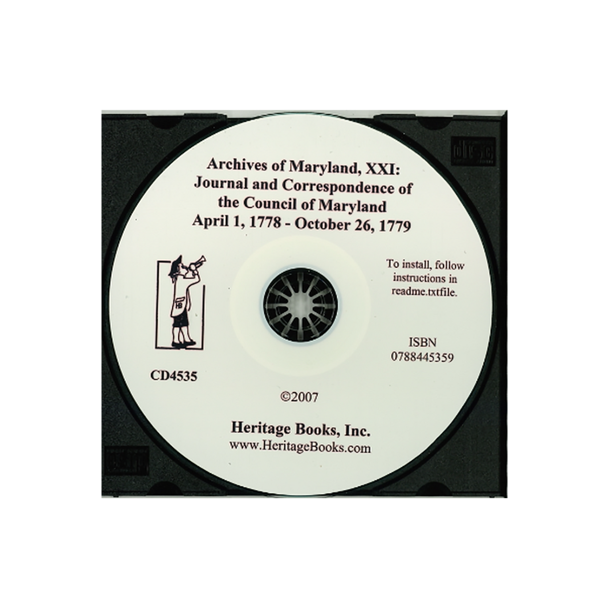CD-Archives of Maryland, Volume XXI: Journal and Correspondence of the Council of Maryland, April 1, 1778-October 26, 1779