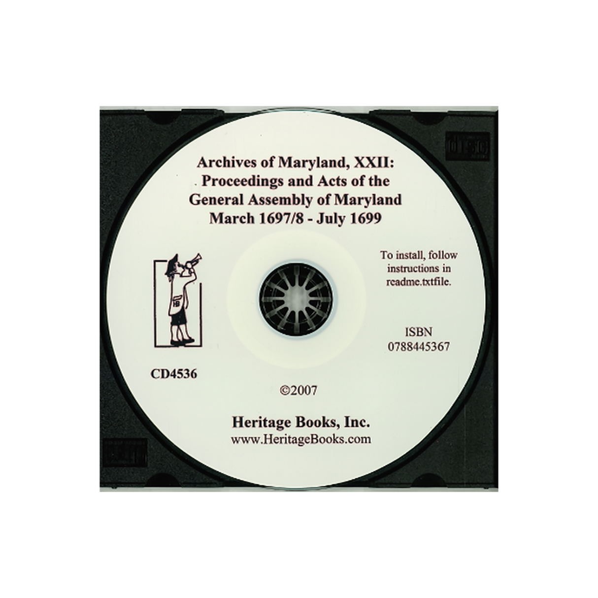 CD-Archives of Maryland, Volume XXII: Proceedings and Acts of the General Assembly of Maryland, March, 1697/8-July, 1699