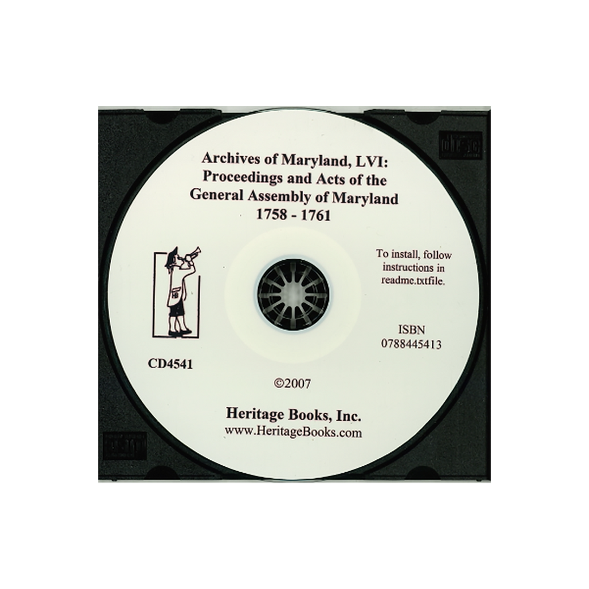 CD-Archives of Maryland, Volume LVI: Proceedings and Acts of the General Assembly of Maryland, 1758-1761