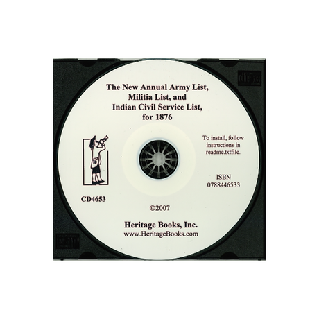 CD-The New Annual Army List, Militia List, And Indian Civil Service List, For 1876