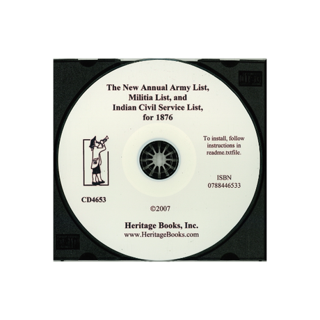 CD-The New Annual Army List, Militia List, And Indian Civil Service List, For 1876