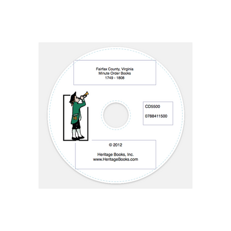 CD-Fairfax County, Virginia Minute/Order Books, 1749-1808