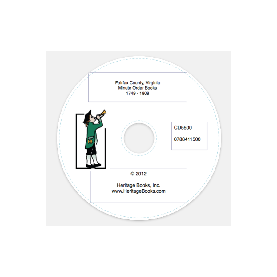 CD-Fairfax County, Virginia Minute/Order Books, 1749-1808