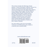 Colonial Families of York County, Virginia, Volume 1 back cover