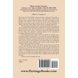 Blount County, Tennessee Chancery Court Records, Book 1, part II, 1866-1869 back cover