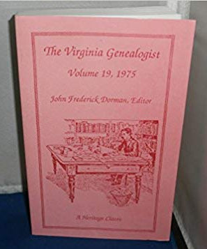 The Virginia Genealogist, Volume 19, 1975
