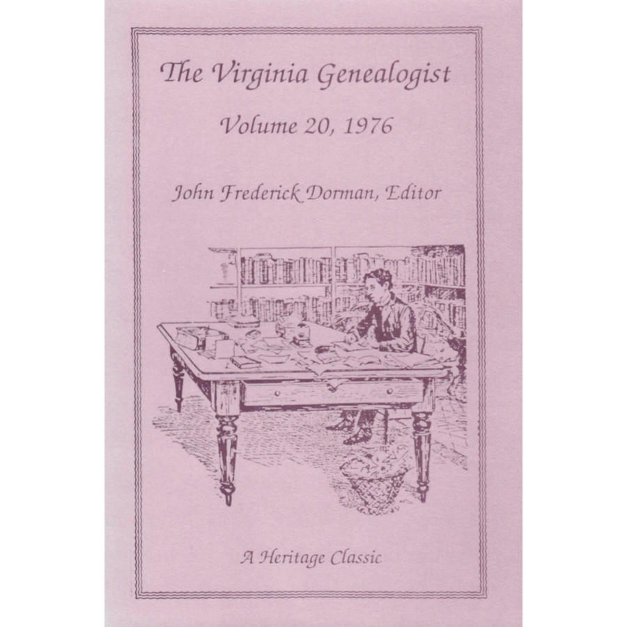 The Virginia Genealogist, Volume 20, 1976