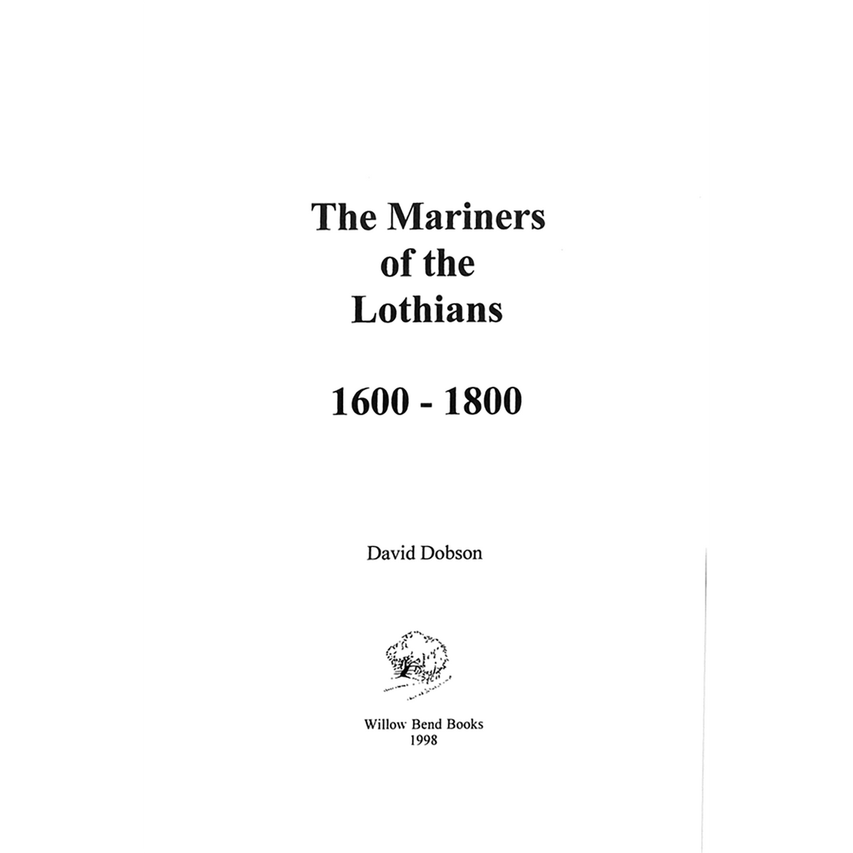 The Mariners of the Lothians, 1600-1800