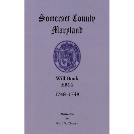 Somerset County, Maryland Will Book EB14, 1748-1749