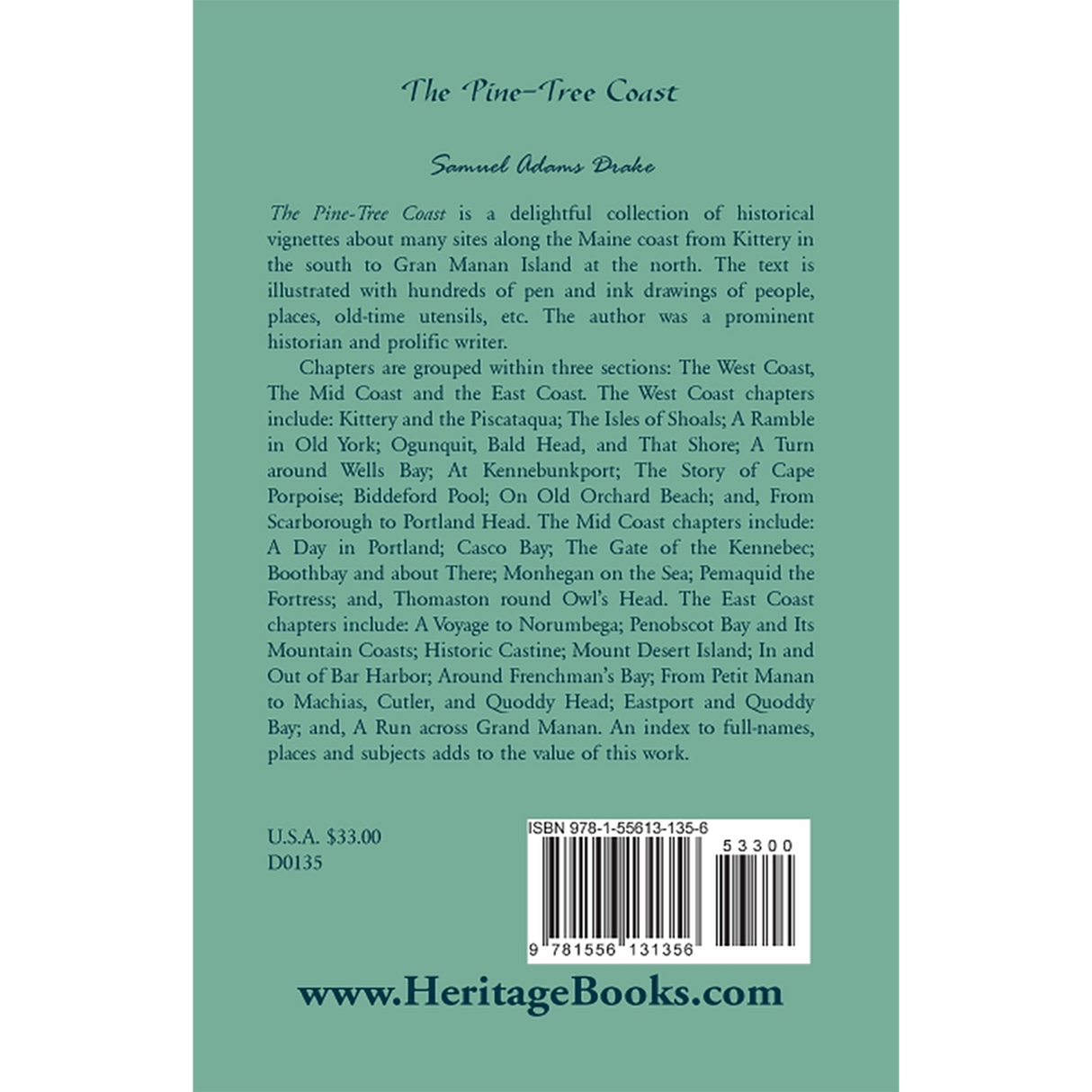 The Pine Tree Coast back cover
