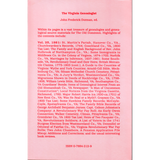 The Virginia Genealogist, Volume 27, 1983 back cover