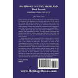 Baltimore County, Maryland, Deed Records, Volume 4: 1767-1775 back cover