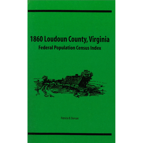 1860 Loudoun County, Virginia Federal Population Census Index