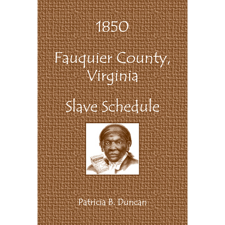 1850 Fauquier County, Virginia, Slave Schedule