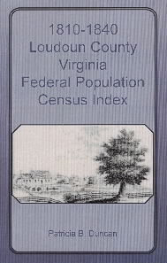 1810-1840 Loudoun County, Virginia, Federal Population Census Index